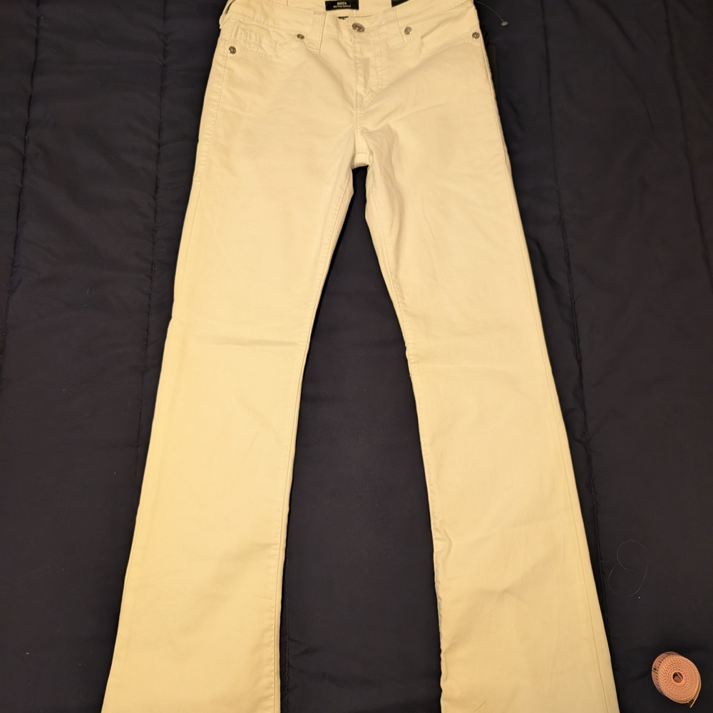 True Religion White Jeans Size 28